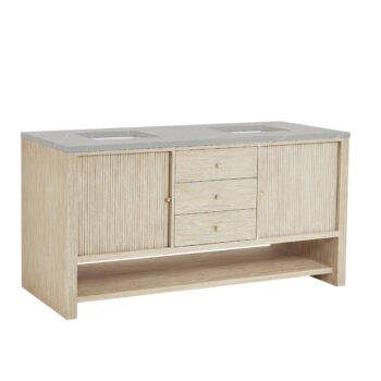 Marigot Single 72" Double Vanity, Sunwashed Oak w/ 3 CM Eternal Serena Quartz Top - Image 6