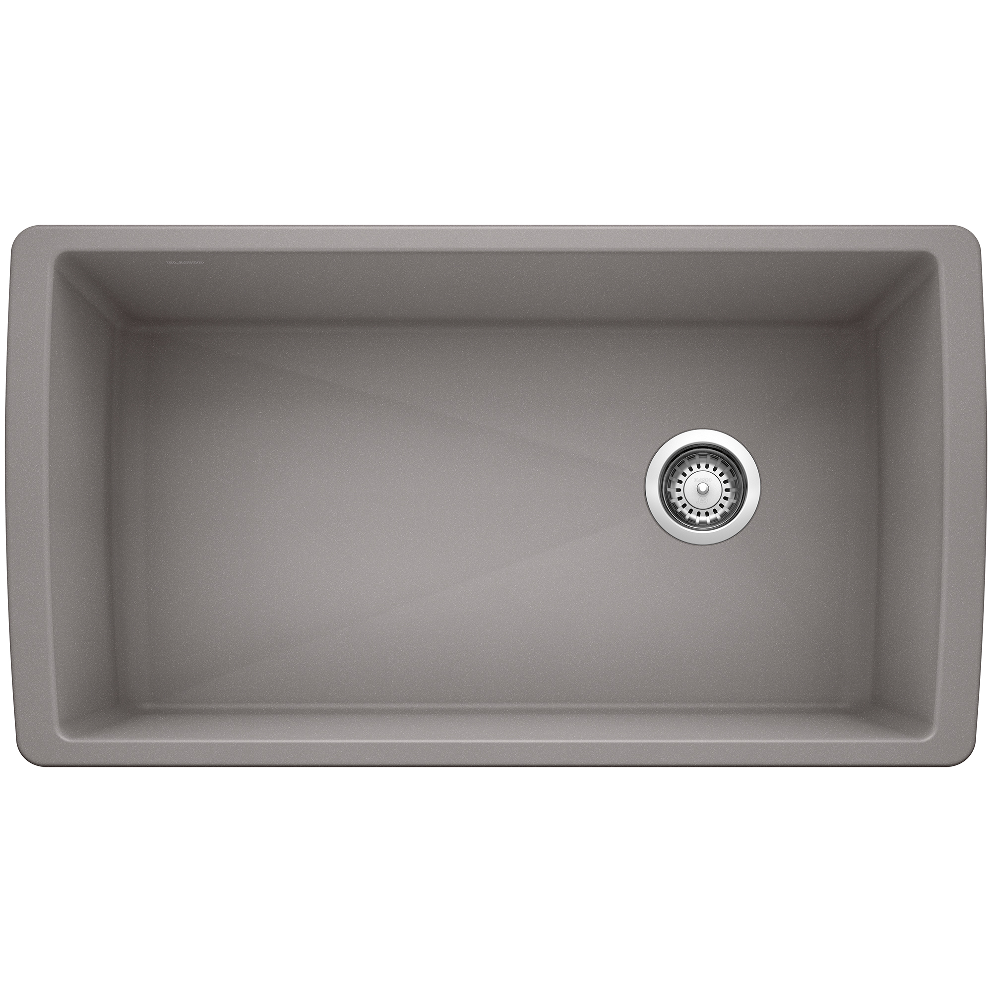 Blanco Diamond SILGRANIT 33" Super Single Undermount Kitchen Sink - Metallic Gray