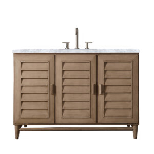 Portland 48" Single Vanity Whitewashed Walnut