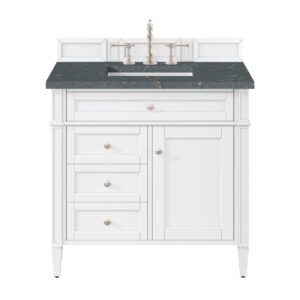 Brittany 36" Single Vanity, Bright White
