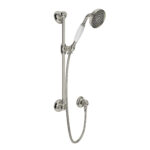 ROHL Handshower Set With 22" Slide Bar and Single Function Handshower In Polished Nickel