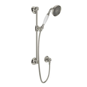 ROHL Handshower Set With 22″ Slide Bar and Single Function Handshower In Polished Nickel