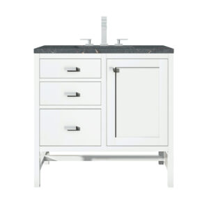 Addison 36" Single Vanity, Glossy White
