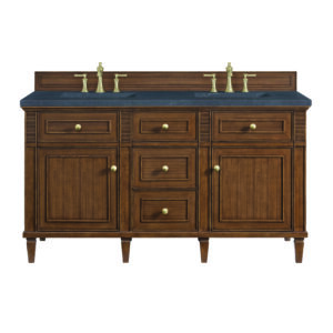 Lorelai 60" Double Vanity, Mid-Century Walnut