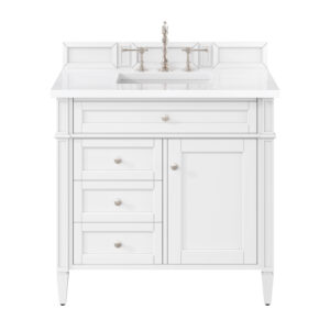 Brittany 36″ Single Vanity, Bright White