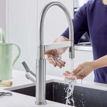 Blanco Solenta Senso Pull-Down Dual-Spray Kitchen Faucet 1.5 GPM - PVD Steel - Image 3