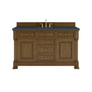 Brookfield 60" Single Vanity, Honey Oak