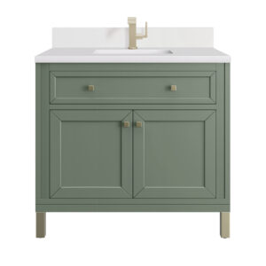 Chicago 36" Single Vanity, Smokey Celadon