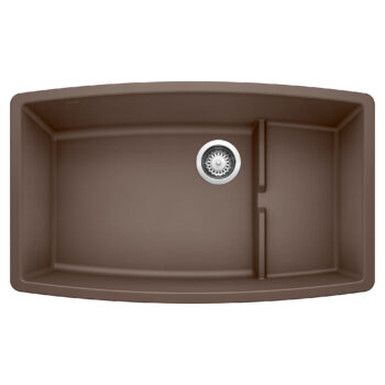 Blanco Performa Cascade SILGRANIT 32" Single Bowl Undermount Kitchen Sink with Colander - Café