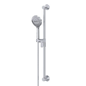 Riobel Handshower Set With 29″ Slide Bar and 5-Function Handshower In Chrome