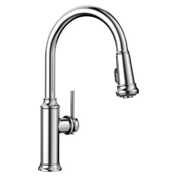 Blanco Empressa High Arc Pull-Down Dual-Spray Kitchen Faucet 1.5 GPM - Chrome
