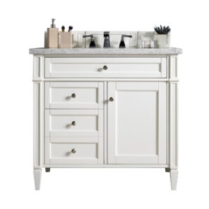 Brittany 36" Single Vanity, Bright White