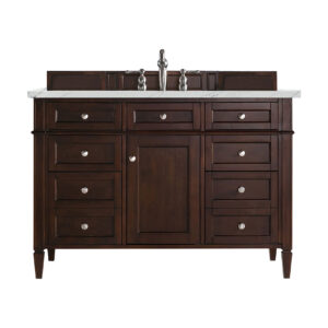 Brittany 48" Single Vanity, Burnished Mahogany