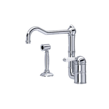 ROHL Acqui® Kitchen Faucet With Side Spray In Polished Chrome