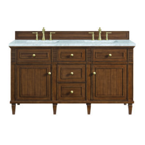 Lorelai 60" Double Vanity, Mid-Century Walnut