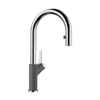 Blanco Urbena Pull-Down Dual-Spray Kitchen Faucet 1.5 GPM - Chrome/Cinder