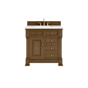 Brookfield 36″ Single Vanity, Honey Oak
