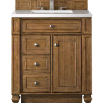 Bristol 30" Single Vanity, Saddle Brown