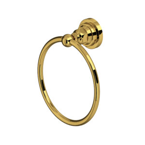 ROHL San Giovanni™ Towel Ring In Unlacquered Brass