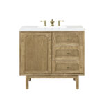 Laurent 36" Single Vanity, Light Natural Oak
