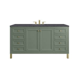 Chicago 60" Single Vanity, Smokey Celadon