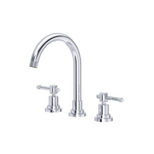 ROHL Campo™ Widespread Lavatory Faucet With C-Spout In Polished Chrome
