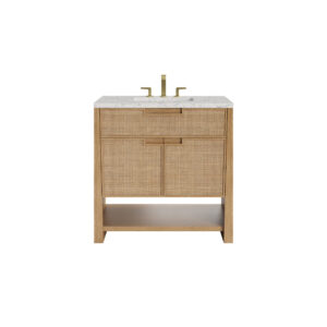 Solene 36" Single Vanity, Seaside Oak