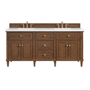 Lorelai 72″Double Vanity, Mid-Century Walnut