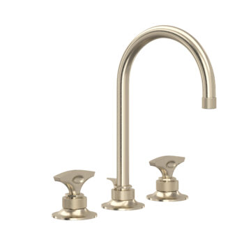 ROHL Graceline® Widespread Lavatory Faucet With C-Spout In Satin Nickel