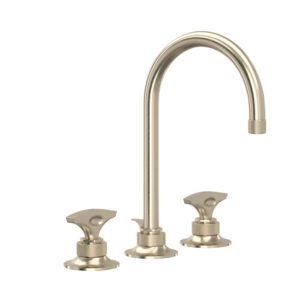 ROHL Graceline® Widespread Lavatory Faucet With C-Spout In Satin Nickel