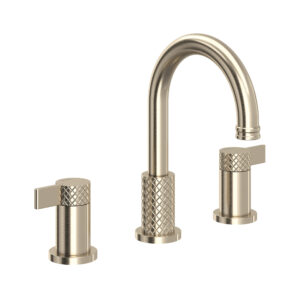 ROHL Tenerife™ Widespread Lavatory Faucet With C-Spout In Satin Nickel