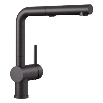 Blanco Linus Low Arc Pull-Out Dual-Spray Kitchen Faucet 1.5 GPM - Anthracite