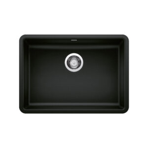 Blanco Precis SILGRANIT 25″ ADA Single Bowl Undermount Kitchen Sink – Coal Black