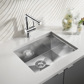Blanco Quatrus R0 22" Single Bowl Undermount Stainless Steel Kitchen Sink - Image 2