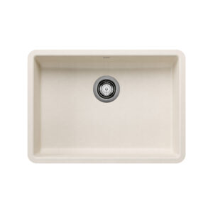 Blanco Precis SILGRANIT 25″ ADA Single Bowl Undermount Kitchen Sink – Soft White
