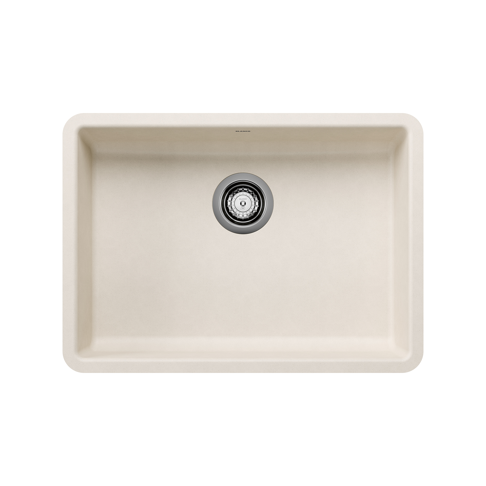 Blanco Precis SILGRANIT 25" ADA Single Bowl Undermount Kitchen Sink - Soft White