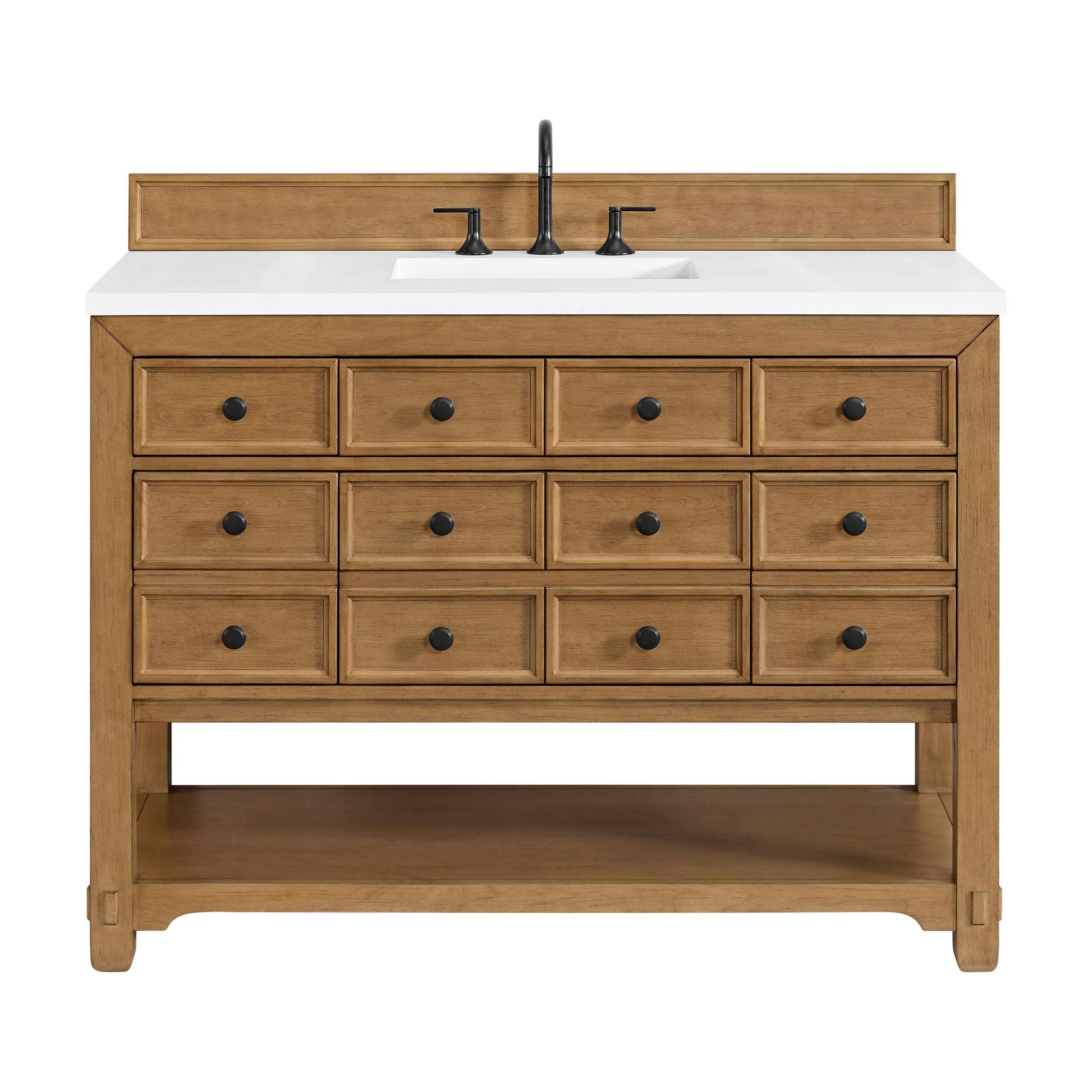 Malibu 48" Single Vanity, Amber Birch