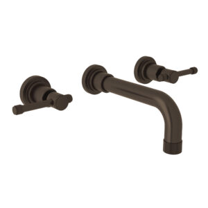 ROHL Campo™ Wall Mount Lavatory Faucet Trim In Tuscan Brass