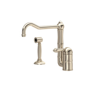ROHL Acqui® Kitchen Faucet With Side Spray In Satin Nickel