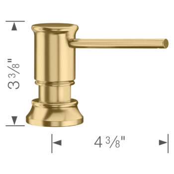 Blanco Empressa Soap Dispenser - Satin Gold - Image 4