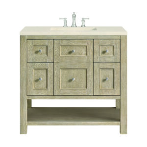 Breckenridge 36" Single Vanity, Whitewashed Oak