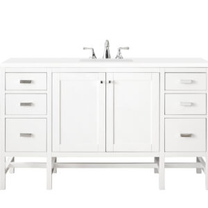 Addison 60″ Single Vanity, Glossy White