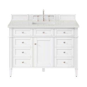 Brittany 48" Single Vanity, Bright White