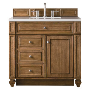 Bristol 36″ Single Vanity, Saddle Brown