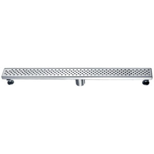 Dawn® Rhone River Series – Linear Shower Drain 32″L In Polished satin