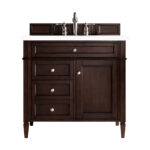 Brittany 36" Single Vanity, Burnished Mahogany