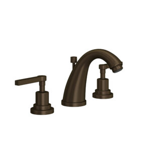ROHL Lombardia® Widespread Lavatory Faucet With C-Spout In Tuscan Brass