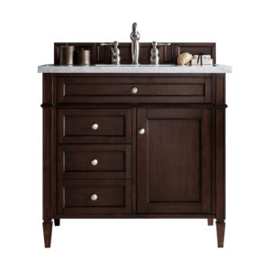 Brittany 36" Single Vanity, Burnished Mahogany