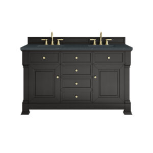 Brookfield 60" Double Vanity, Black Onyx