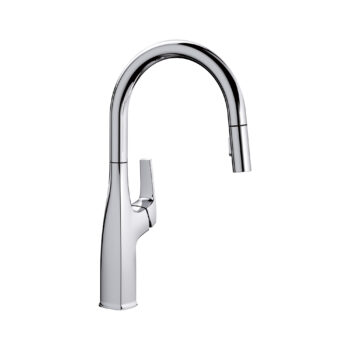 Blanco Rivana High-Arc Pull-Down Dual-Spray Kitchen Faucet 1.5 GPM - Chrome